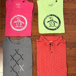 Original Penguin Pink and Green Kids Tees